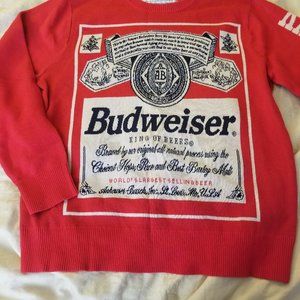 Vintage 70s/80s like new Budweiser sweater Large
